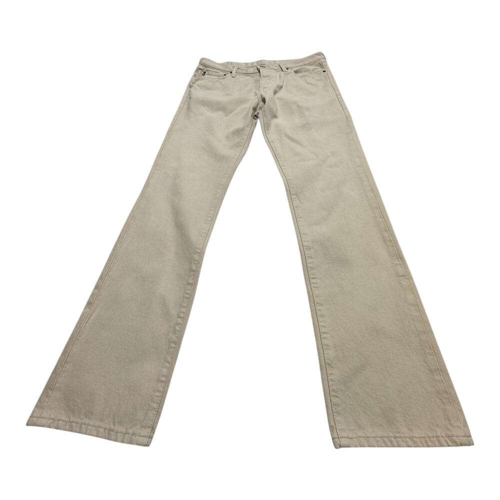 Abercrombie & Fitch Men 34x32 Tan Button Fly Slim Straight Leg Jeans Casual - Picture 2 of 10